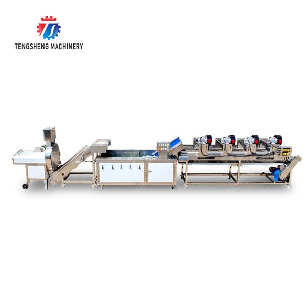 Orange Potato  Onions Ginger Potato Carrot Taro Sweet potato Yam Saiko persimmon papaya horseshoe 2025 Fruit and vegetable cutting, cleaning and air-drying production line