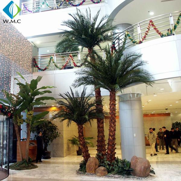 Artificial Decorative Palm Trees Herringbone Type Eco - Friendly Easy Moving