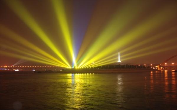 Moving Head Color Changing LED Exterior Wall Washer Lights 2MΩ IP44 Waterproof