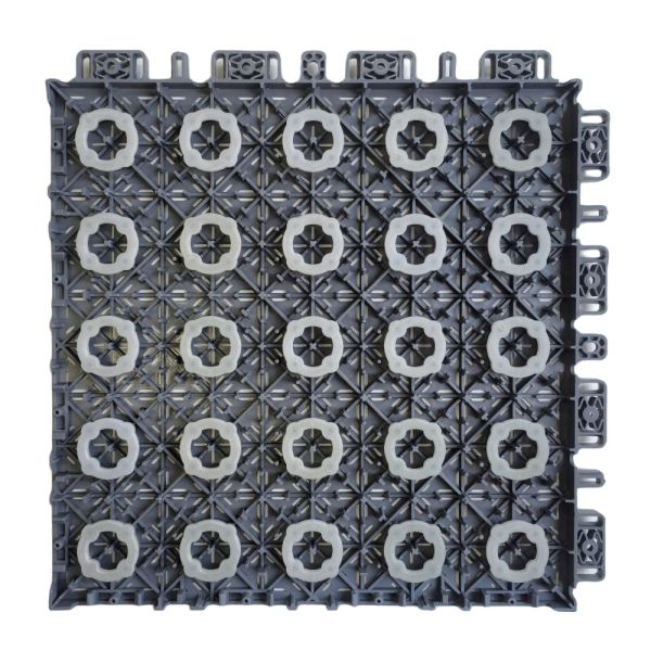 Baldosas deportivas entrelazadas de PP personalizadas para canchas de baloncesto 340x340mm