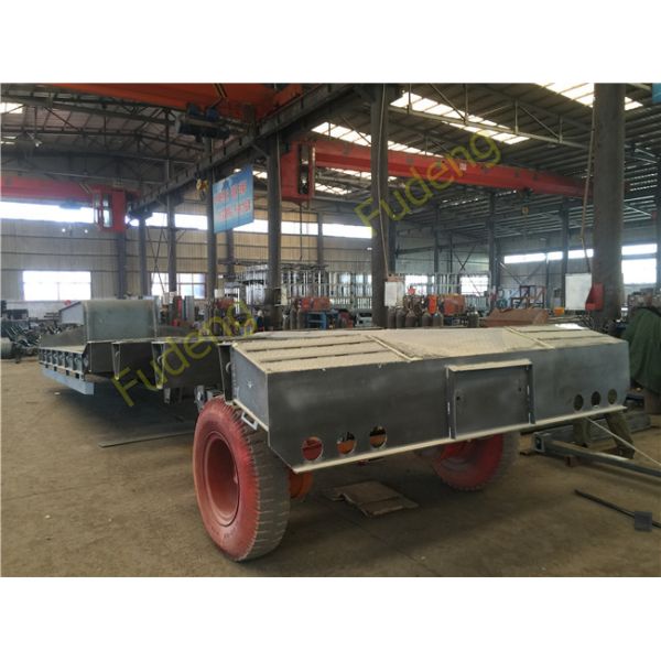 Heavy Duty Low Bed Semi Trailer For Excavator Transportation Max Payload 60 Tons