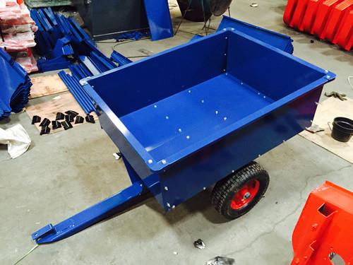 WCART - 2Wheel 9.9cubic. Utility Cart Trailers; single axle Atv Trailer; Garden Trailer For Atv Quad