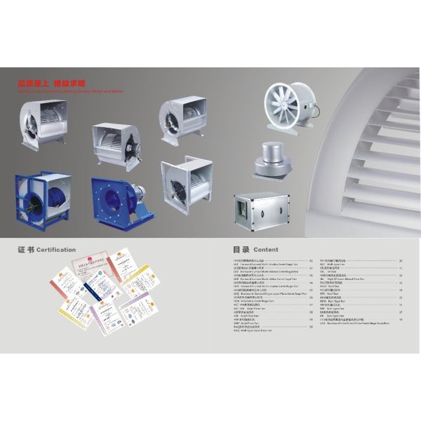 SWSI backward-curved single Inlet centrifugal fan