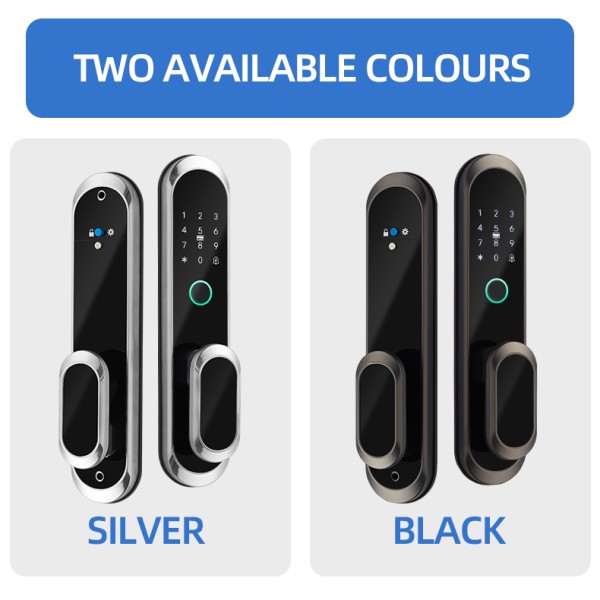 304 Stainless Steel Fully Automatic Intelligent Lock TUYA Wifi Application Biometric Digital Keyboard Fingerprint Door Lock