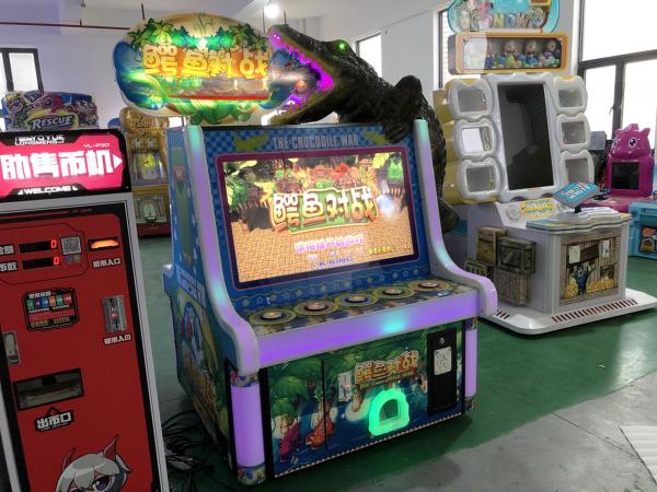 Dreamland ticket redemption amusement arcade double players hit crocodile game machine for game center