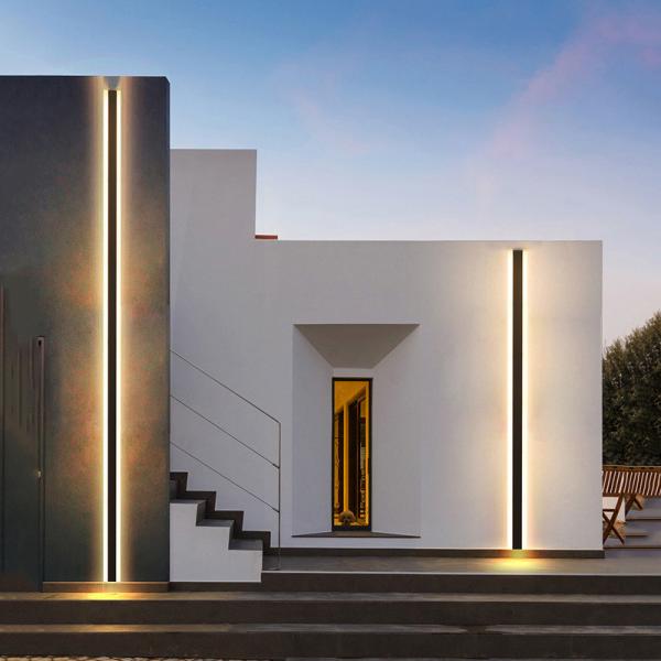 A parede solar de alumínio do ODM 3000K do OEM ilumina a fiação livre exterior para a jarda da casa de campo