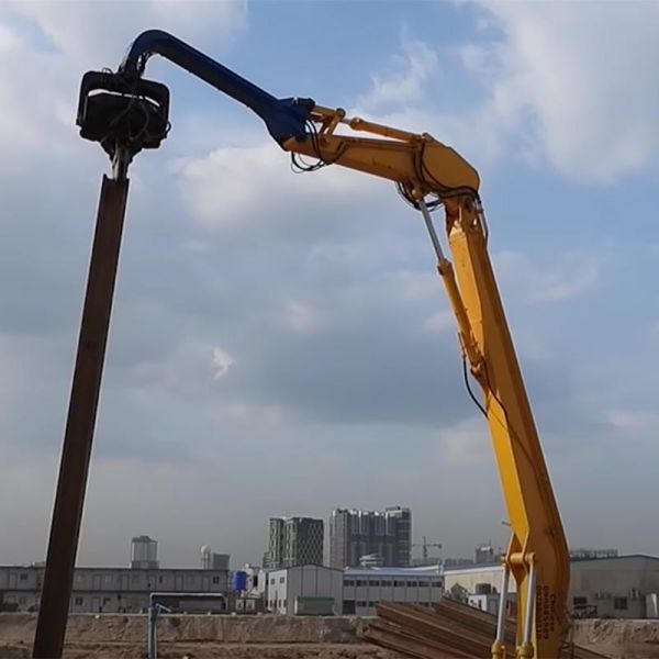 Pile Driving Excavator Boom Arm 2400kg Telescopic Dipper Arm Excavator