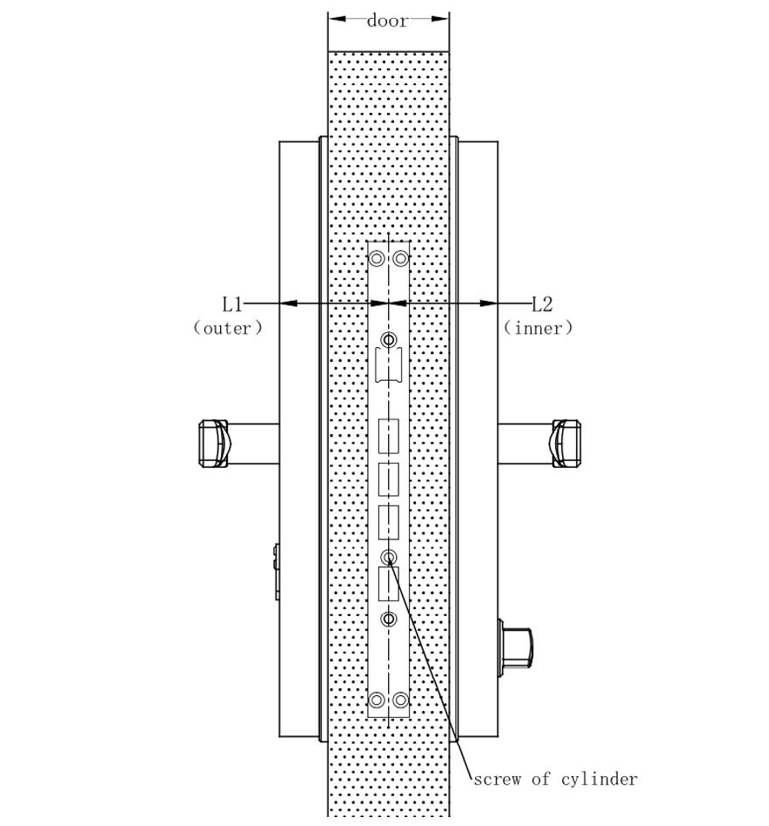 GB16796 DC 4.5V Wi-Fi Bluetooth Smart Lock Core с ключом