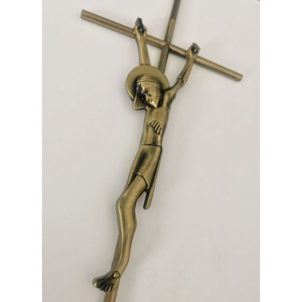Antique Brass Adult Coffin Ornaments Crucifix