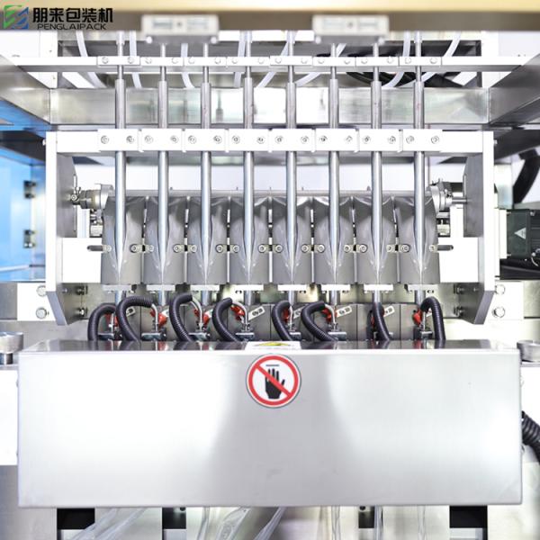 Stainless Steel Automatic Liquid Pouch Packing Machine 4 Lane 30-50bags/min