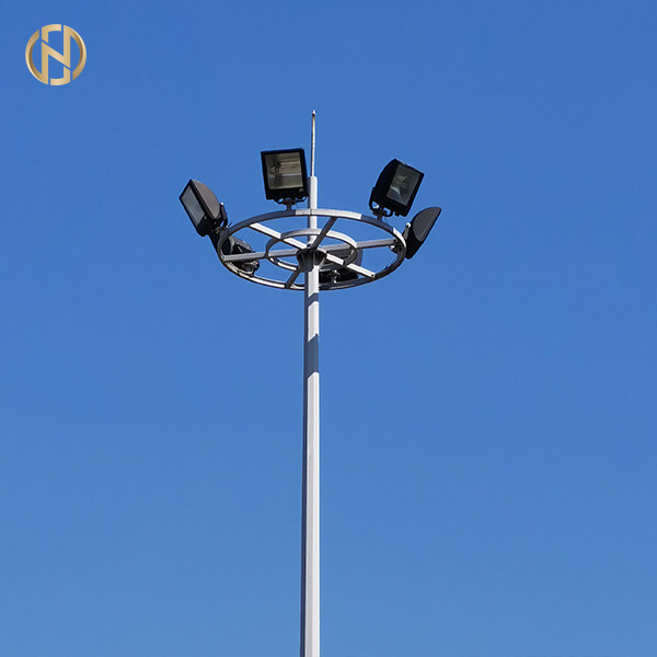 Galvanized Spray Paint High Mast Pole 35M