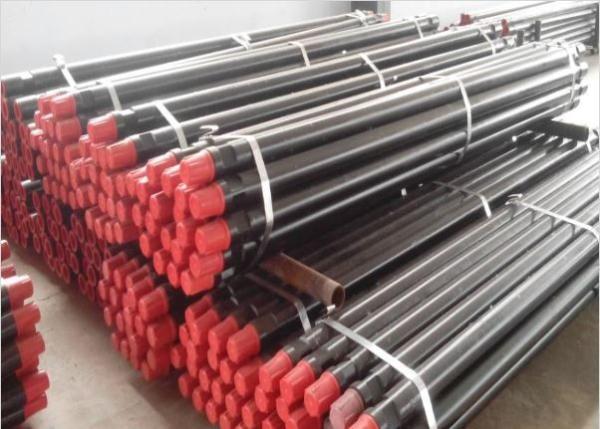 Well Drill Oil Hardened Drill Rod Friction Welding Durable Black Yellow Color