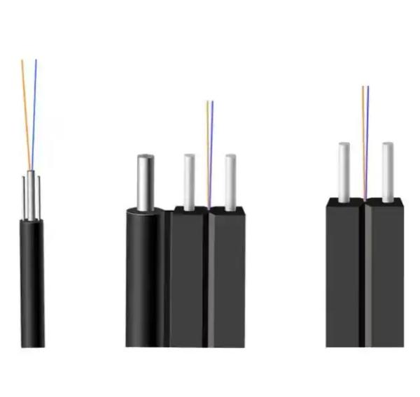 Flexible FTTH Drop Fiber Optic Cable G.657A1 For Extreme Temperatures