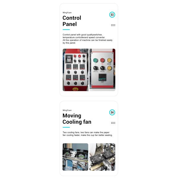 Автоматический ультразвуковой устранимый бумажный стаканчик делая участок машины 3