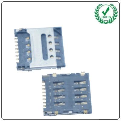 Conector de alta qualidade do soquete do cartão de SMT 8pin 1.5H Flip Type Micro Sim Gps do preço baixo