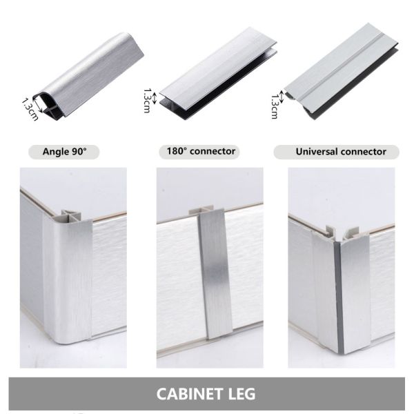 Baseboard Accessories PVC Skirting Board Holding-Down Line in Modern Design 24cm Width