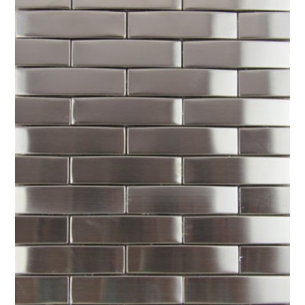 3d Arch Stainless Steel Mosaic Tile Backsplash , Stainless Steel Kitchen Tiles 8mm Thick