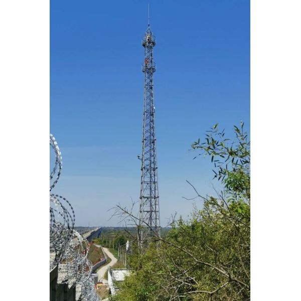 Custom Galvanized Steel Telecom Tower Self Support Free Standing Lattice Tower