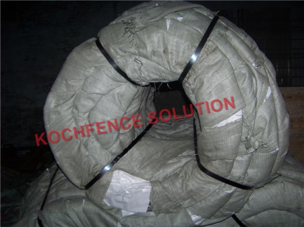 Stainless Steel Galvanized Barbed Wire , Easy Maintenance Razor Wire Mesh