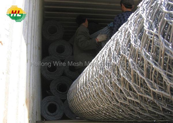 Galvanized Stones Filled Gabion Box Wire Mesh For Prevent Flooding