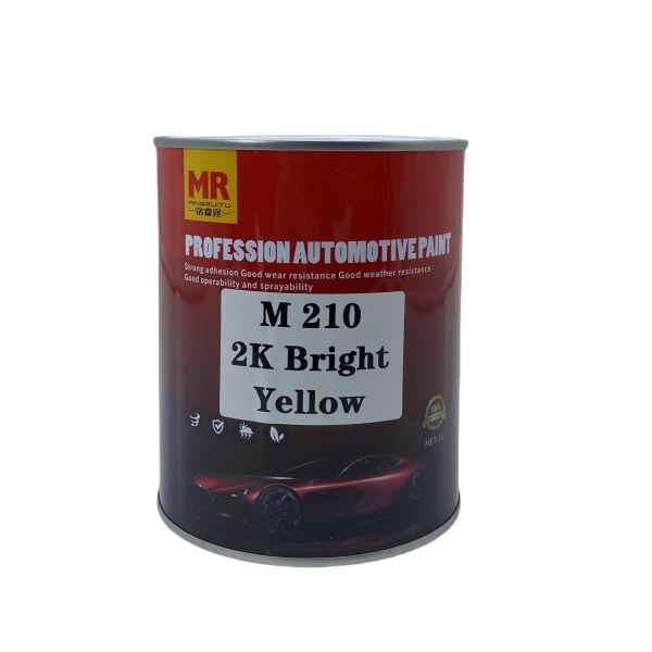 M210 Pintura de automóviles amarillo brillante 2K Pintura acrílica Resistente a la intemperie