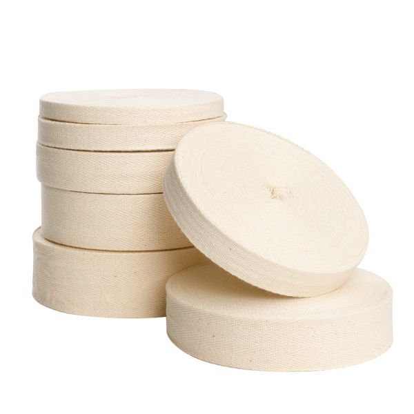 Простая натуральная хлопчатобумажная лента 10 мм-50 мм