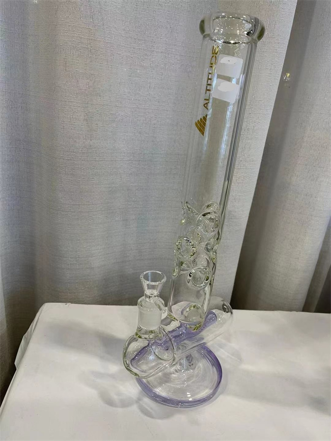 Труба барботера трубы 14mm шара Recycler стеклянная двойная