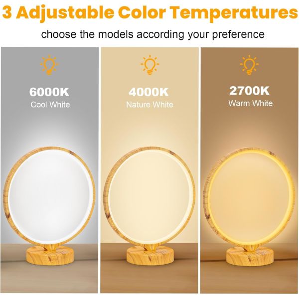 VALED R9 10,000 LUX UV-Free Light Therapy Lamp with 3 Color Temperatures for Home Office Wellness