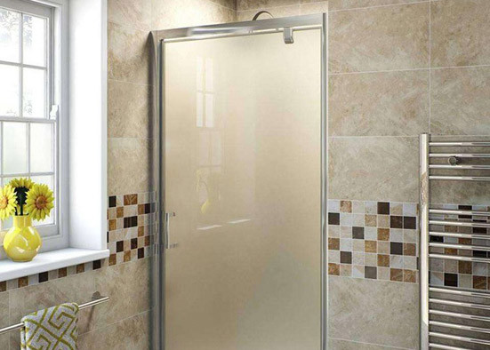 Impact Resistant Decorative Tempered Glass 4mm Thickness Frosted Safety Glass