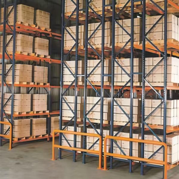Q235 Double Deep Pallet Racking System , Industrial Warehouse Racking Systems
