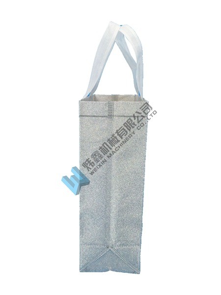 Top grade  Promotional Recycled silver Eco Bag With Glitter Lamination carry bag