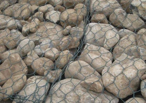 Multi Function Gabion Fence Panels , Welded Gabion Basket Stone For River Mattress