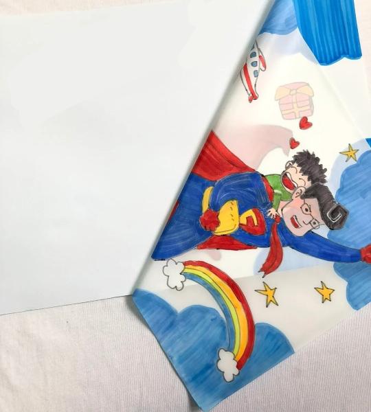 100m A4 Hot Peel Light Inkjet Cotton T-shirt Heat Transfer Paper with Sublimation Design