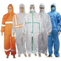 Tipo CE 5 6 Abrigos no tejidos de un solo uso Traje de protección OEM Azul Blanco Naranja