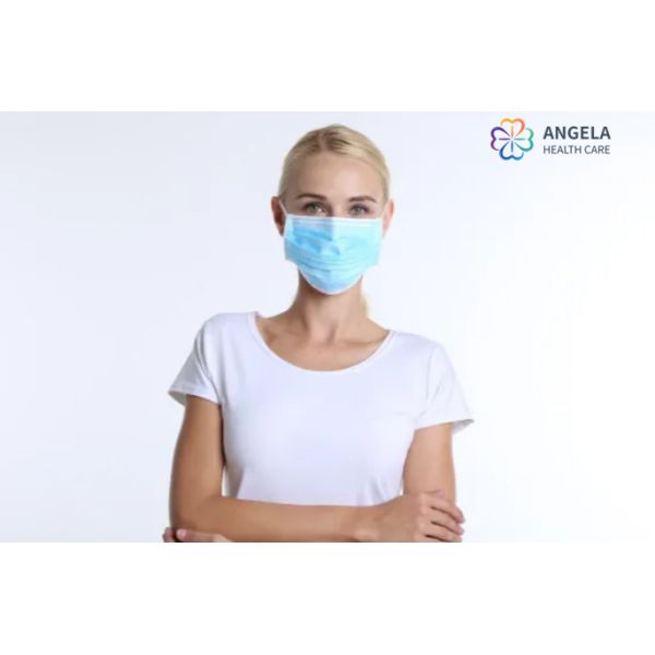 Hot Selling Blue Melt Blown Nonwoven Disposable Face mask Surgical Disposable Face Mask
