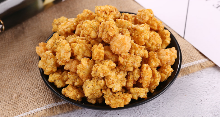 Black Pepper Flavor Fried Rice Crackers Salt Japanese Seaweed Snack