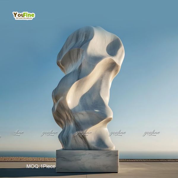 Large Size Modern Design Abstract Stylish Marble Statue