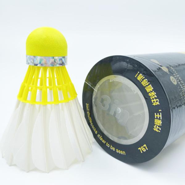 3in1 Durable Goose Feather Shuttlecock Pro Petrle 767 Badminton Shuttlecock