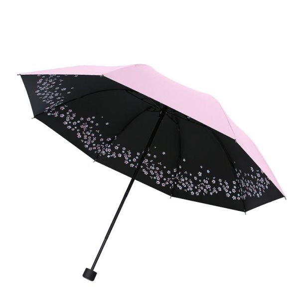 Three-folding Manual Control Plastic Umbrella with Three-folding Pattern