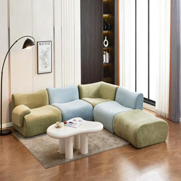 Vacuum Pack Sectional Couches Luxury Living Room Sofa Modular Compressed Sofa Set Furniture