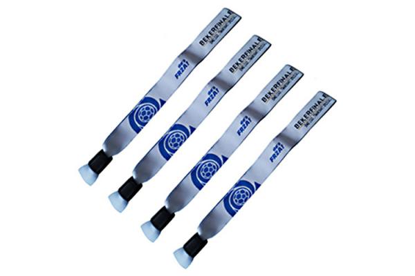 Fashion Design Woven Cloth Wristbands Security Sublimation Band Low Cadmium