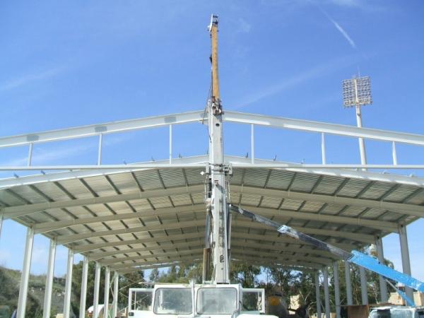 Galvanized Prefabricated Steel Aircraft Hangar Buildings Fast Erection