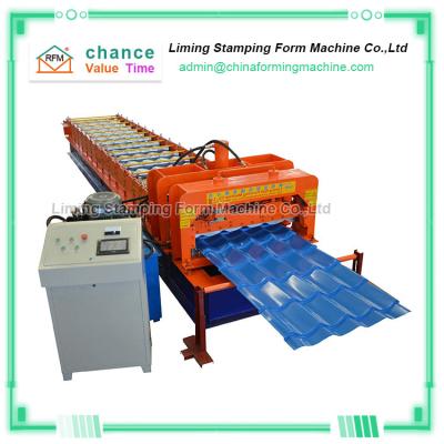 1100 Bias Arc Glazed Tile Roofing Sheet Roll Forming Machine