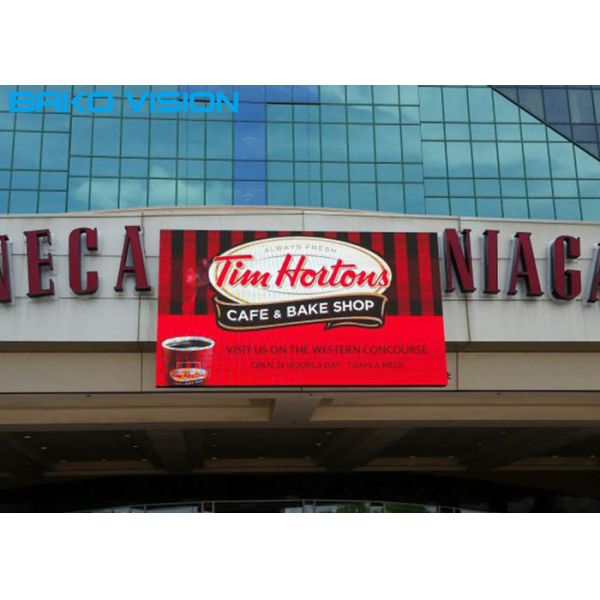 Outdoor Fixed LED Display Front Maintenance Fast Installation P6/P8/P10 Full Color 6500nits Screen