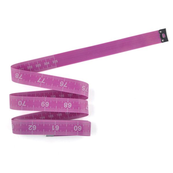 80 Inches 200cm Weight Loss Tape Measure Purple For Healthcare Measurement