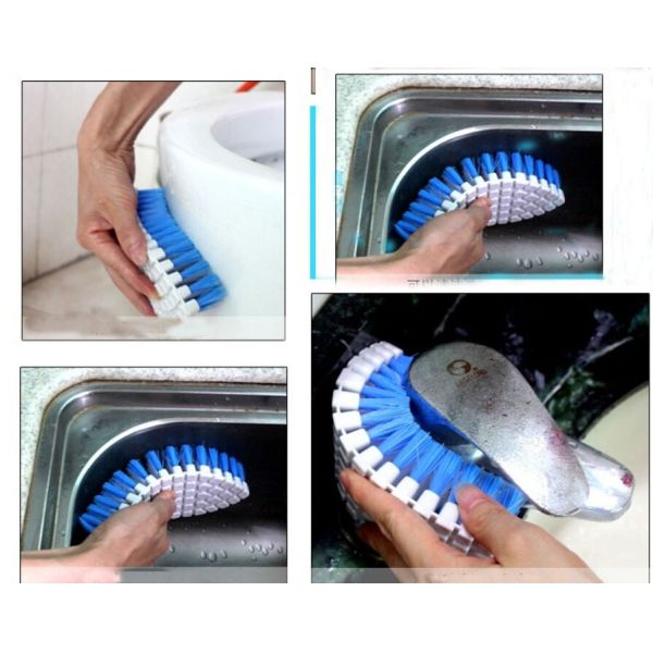 Пластиковое домоустройство нити чистит охрану окружающей среды щеткой туалета кухни гибкую