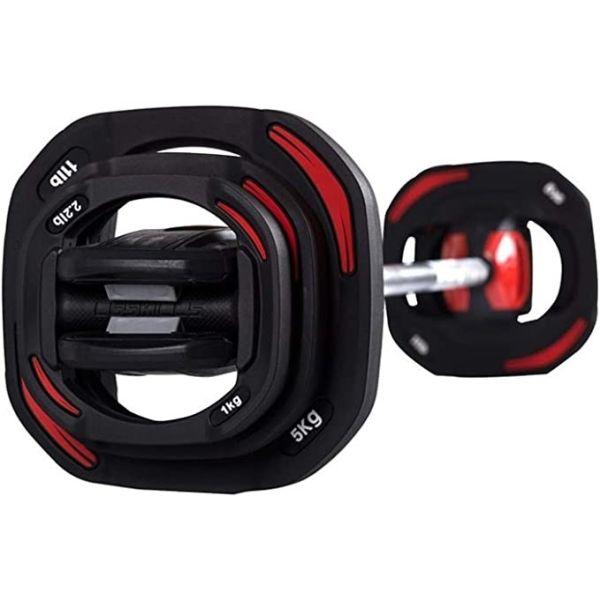 Rubber Coated Aerobics Barbell  Steel Rubber Material For Weight Lifting