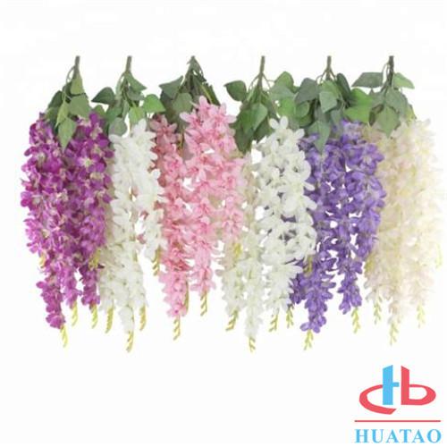 Indoor / Outdoor Artificial Green Plants Silk Hanging Wedding Decoration For Home And Restaurant