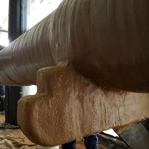 Капуста для труб с коричневой бензиновой восковой лентой, антикоррозионное покрытие труб, обертка 1,2 мм толщины