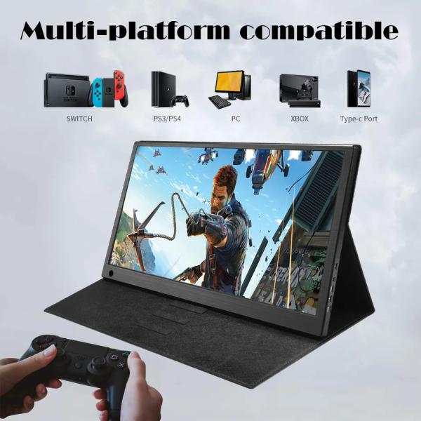 カスタム 4K 1080P FHD ポータブル ゲーム PS4 接続可能なモニター 外部 ラップトップ用